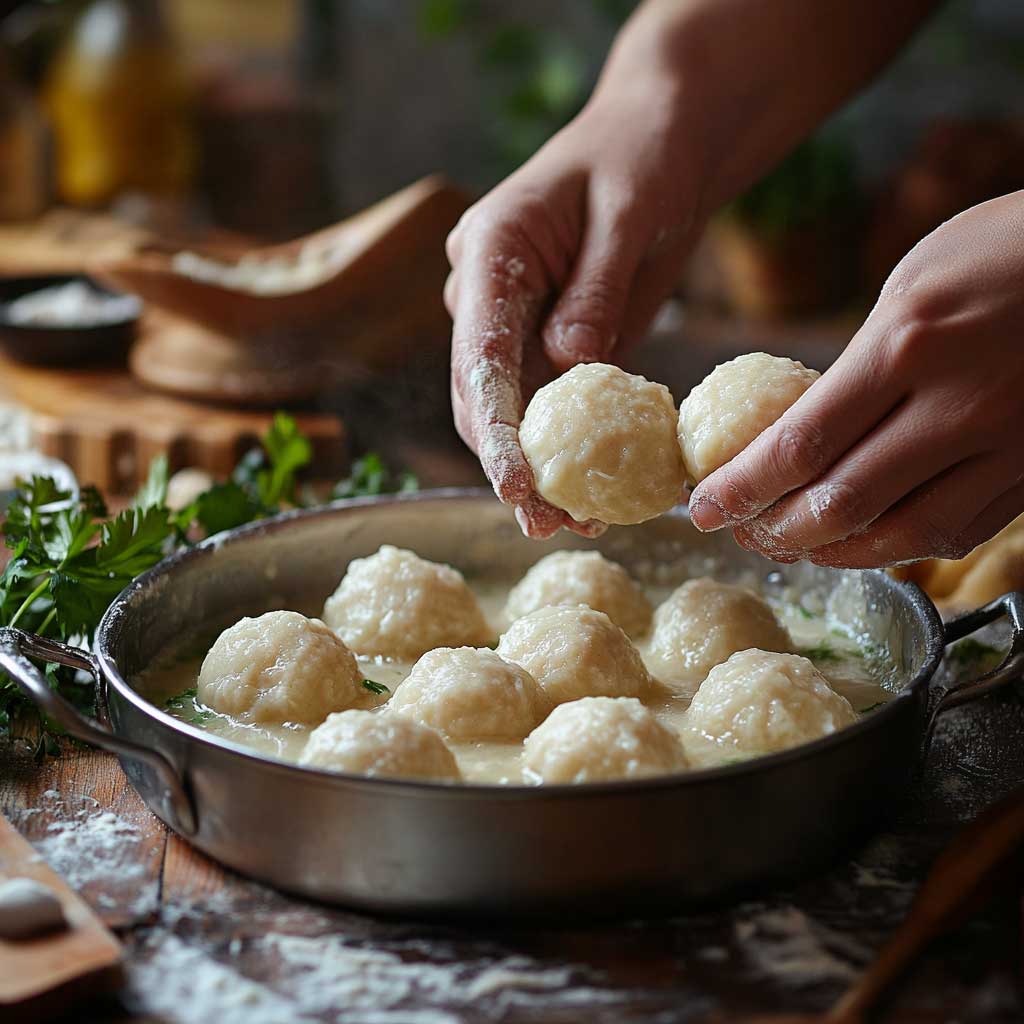 Sourdough Discard Dumplings: Quick and Easy Recipe 8 rolling sourdough discard dumplings