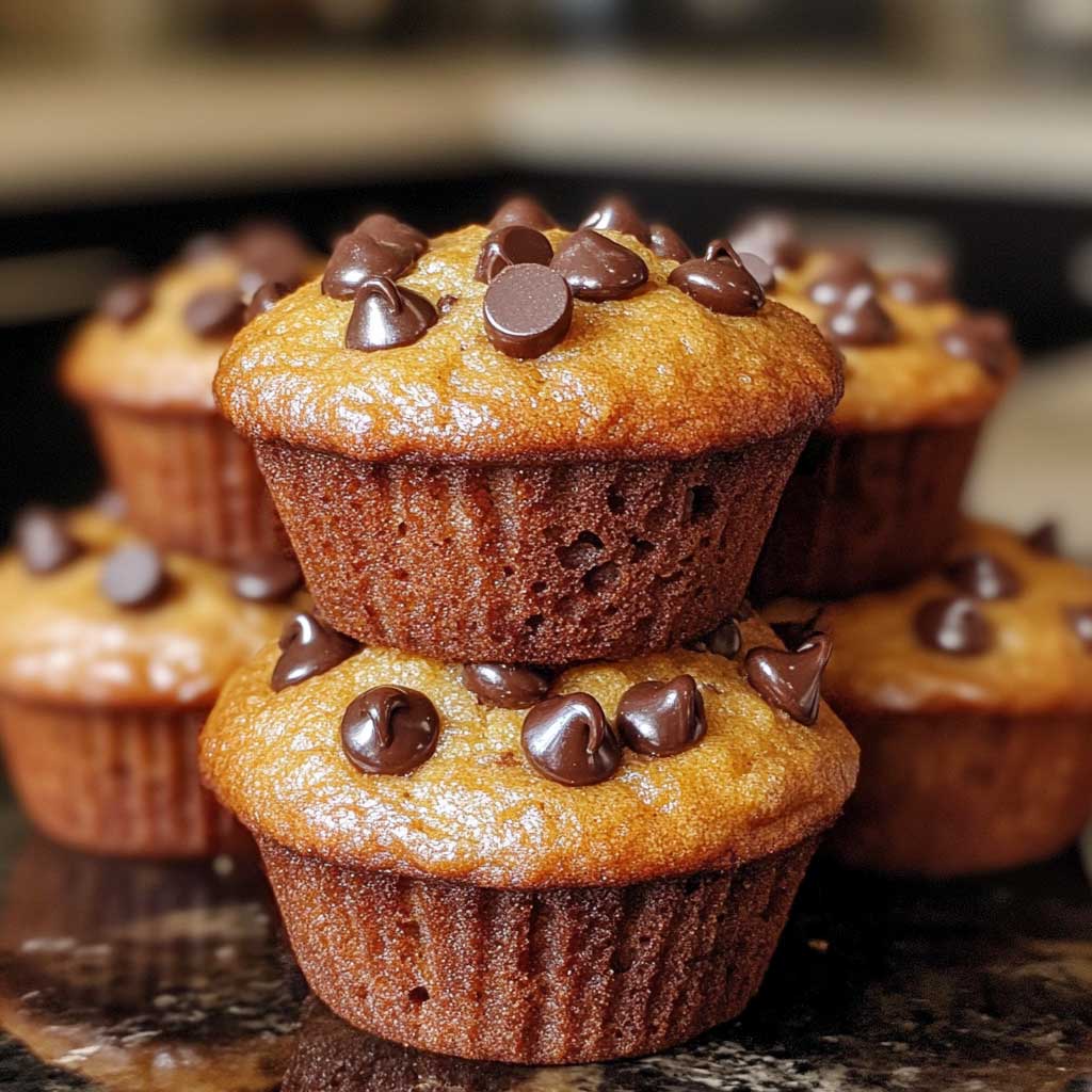 Sourdough Banana Chocolate Chip Muffins 7 Sourdough banana chocolate chip muffins