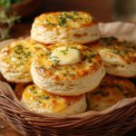 Sourdough Cheddar Bay Drop Biscuits: Tangy, Buttery, and So Easy to Make 5 Basket of sourdough cheddar bay drop biscuits