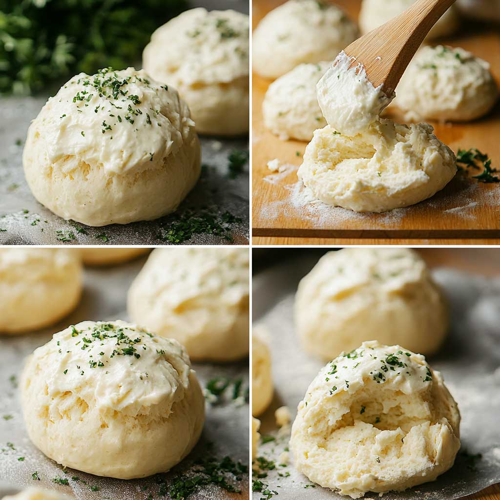 Sourdough Cheddar Bay Drop Biscuits: Tangy, Buttery, and So Easy to Make 7 Making sourdough cheddar bay drop biscuits step-by-step