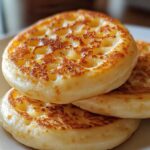 Sourdough Discard Crumpet Recipe: You’ll Absolutely Love 8 Sourdough discard crumpets freshly cooked and stacked